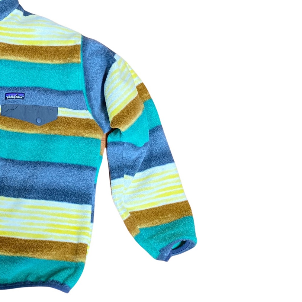 Patagonia men’s Aztec southwestern watercolor striped pullover XL